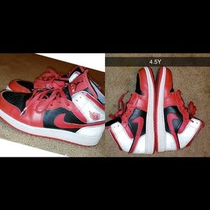 Red/black/white Jordan's